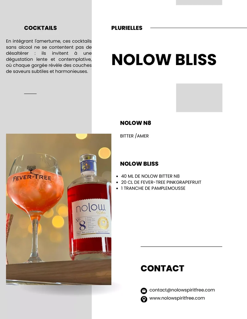 Nolow Spirit Free N°8 Bitter sans alcool
