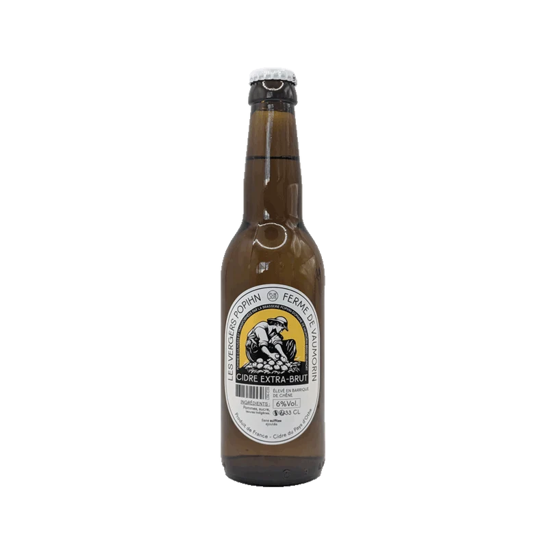 Popihn - Cidre Extra-Brut élevé en foudre de chêne - 33cl | Cidre Extra-Brut