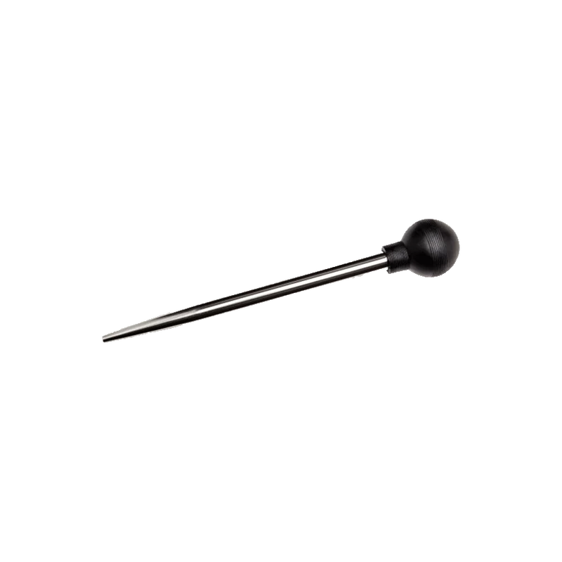 Pipette en inox avec poire en caoutchouc