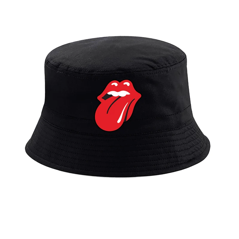 BOB bucket hat noir rolling stones