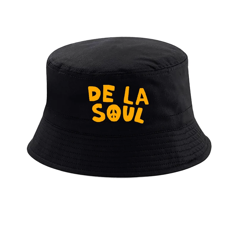 BOB bucket hat noir de la soul jaune