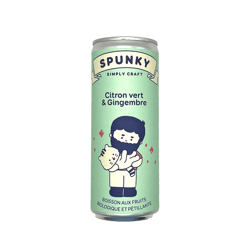 Spunky - Citron Vert & Gingembre 25cl DLUO Dépassée (08/26)