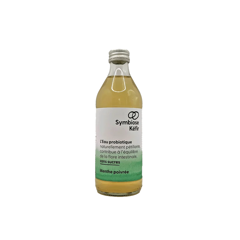 Symbiose Kéfir - L'Eau Probiotique Menthe Poivrée - 33cl