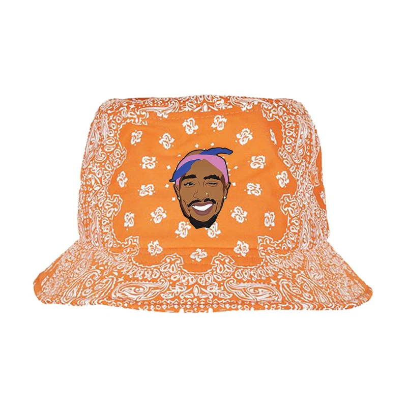 BOB bandana orange 2 pac smile bandana rose et bleu