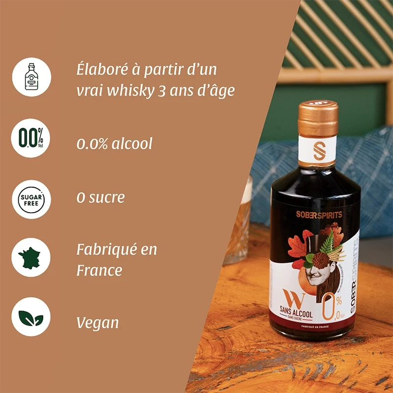 Sober Spirits W 0.0% - Alternative au Whisky Bourbon