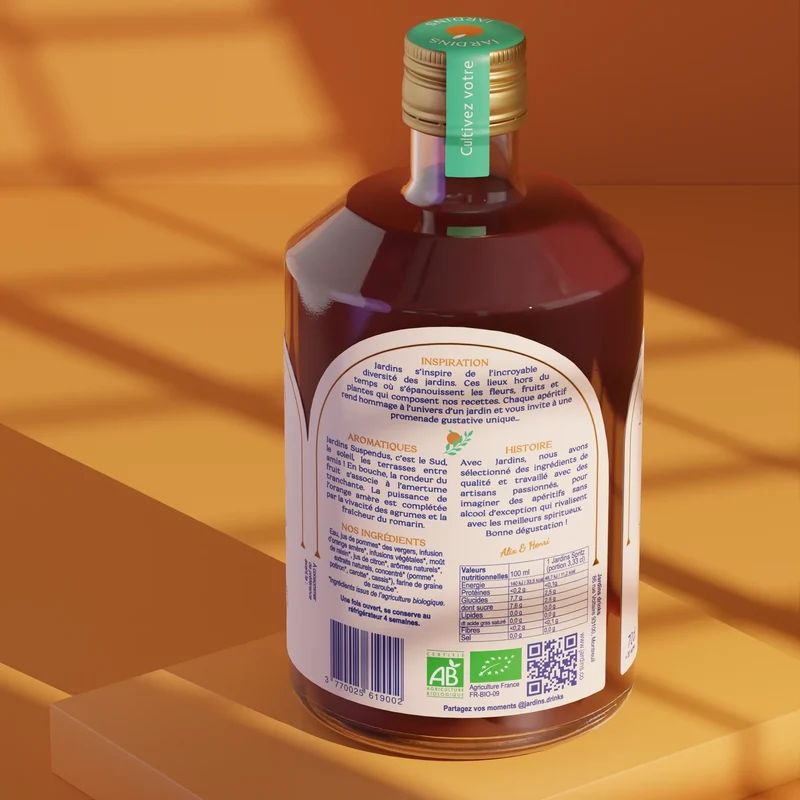 Jardins Suspendus - Orange amère & Romarin - 70 cl