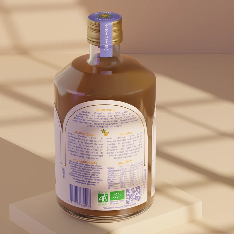 Jardins Fleuris - Fleurs de sureau & Bergamote - 70 cl