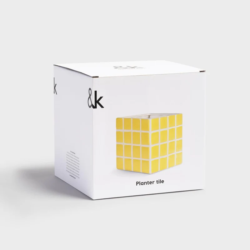 Vase | &Klevering - Tile Jaune