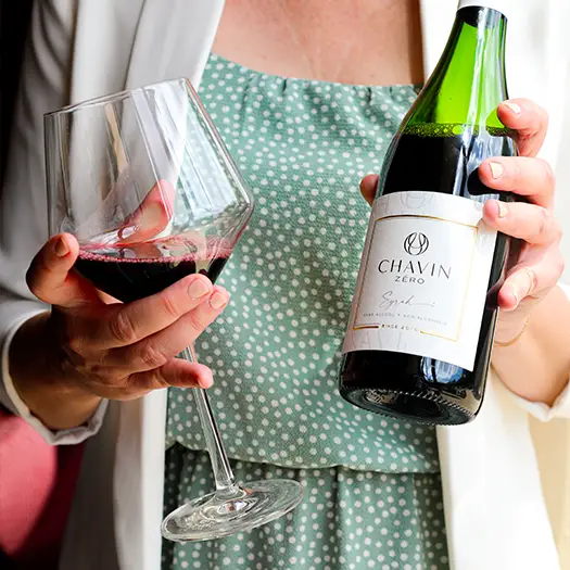 Vin rouge sans alcool Chavin Zéro Syrah 0%
