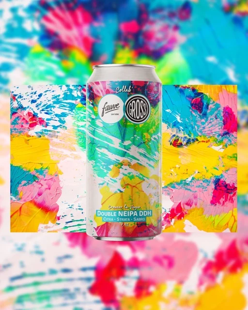 Creuser la Vague - Double NEIPA DDH Citra, Strata, Sabro - Collab' Gross Brewing - 44cL
