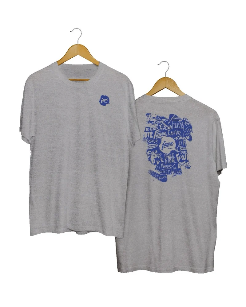 T-shirt Graffiti - Gris Chiné
