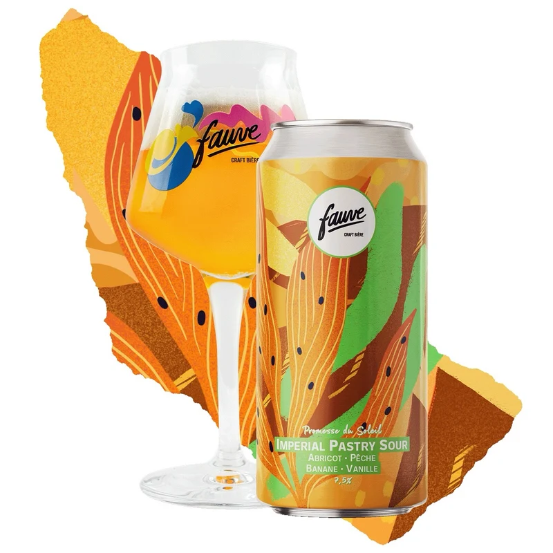 Promesse du Soleil - Imperial Pastry Sour - Abricot, Pêche, Banane, Vanille - 44cL