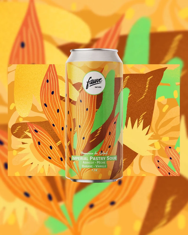 Promesse du Soleil - Imperial Pastry Sour - Abricot, Pêche, Banane, Vanille - 44cL