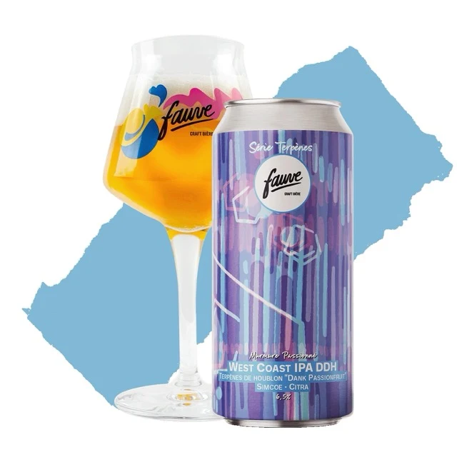 Murmure Passionné - West Coast IPA DDH - Terpènes de Houblon "Dank Passionfruit" - Simcoe, Citra, 44cL
