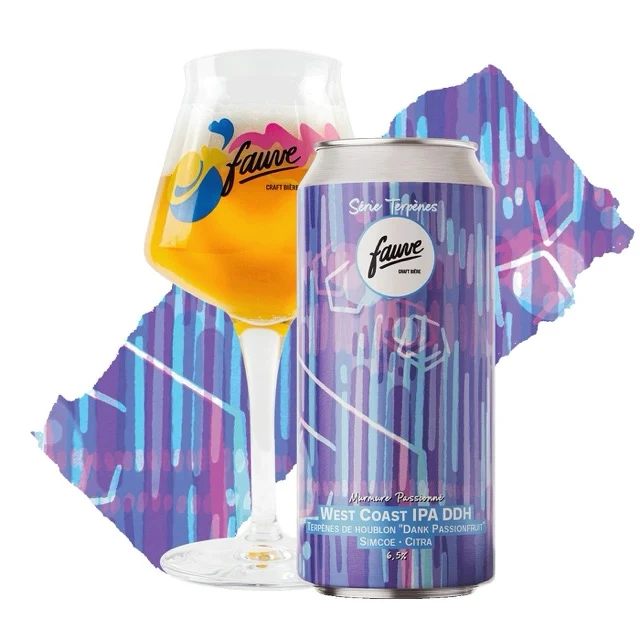 Murmure Passionné - West Coast IPA DDH - Terpènes de Houblon "Dank Passionfruit" - Simcoe, Citra, 44cL