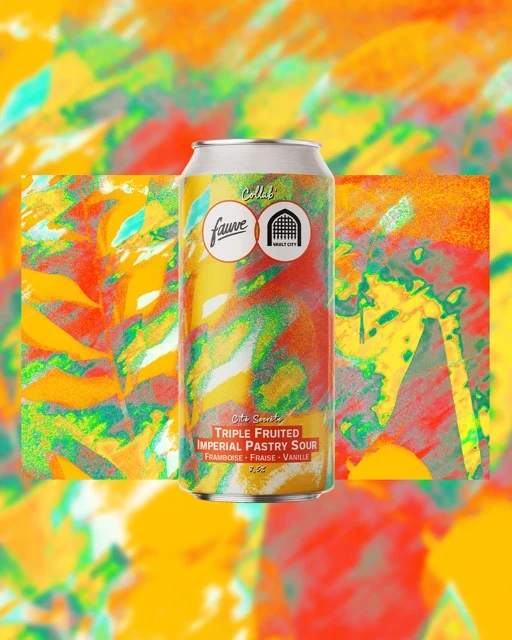 Cité Secrète - Triple Fruited Imperial Pastry Sour - Framboise, Fraise, Vanille - Collab' Vault City - 44cL