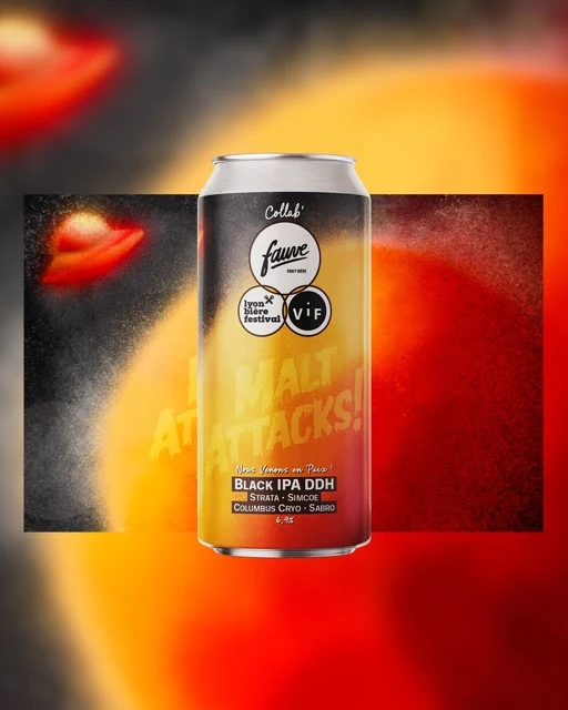 Nous Venons en Paix - Black IPA DDH - Strata, Simcoe, Columbus Cryo, Sabro - 44cL
