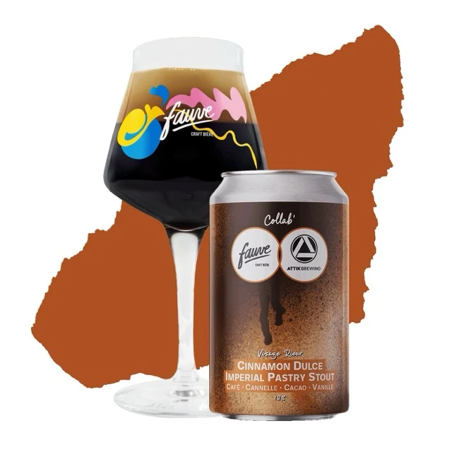 Visage Rieur - Cinnamon Dulce Imperial Pastry Stout - Café, Cannelle, Cacao, Vanille - 33cl
