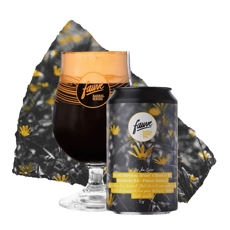 L'Or du Soir - Blend Imperial Stout X Barley W. Bourbon BA 30 mois - Finish Vanille - 33cL