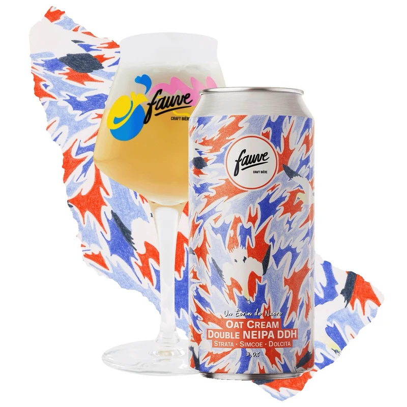 Un Écrin de Nacre - Oat Cream Double NEIPA DDH Strata, Simcoe, Dolcita - 44cL