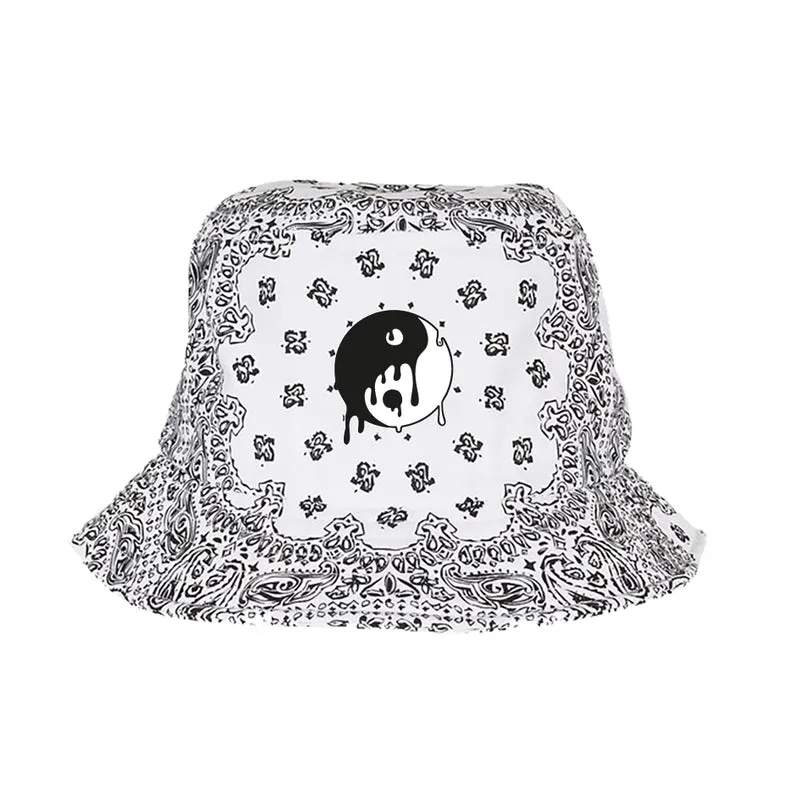 BOB bandana blanc yin yang drip