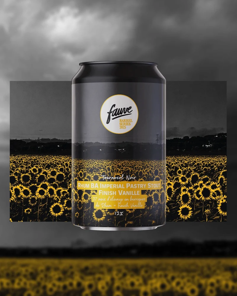 Tournesol Noir - Rhum BA Imperial Pastry Stout Finish Vanille - 27 mois d'élevage en barriques de Rhum - 33cL