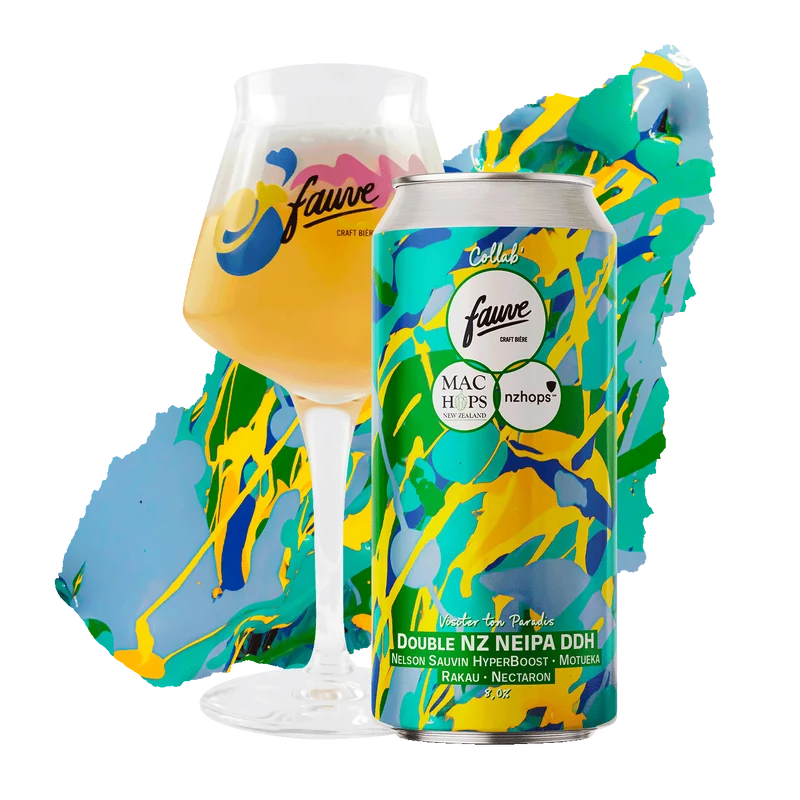 Visiter ton Paradis - Double NZ NEIPA DDH - Nelson Sauvin Hyperboost, Motueka, Rakau, Nectaron - 44cL