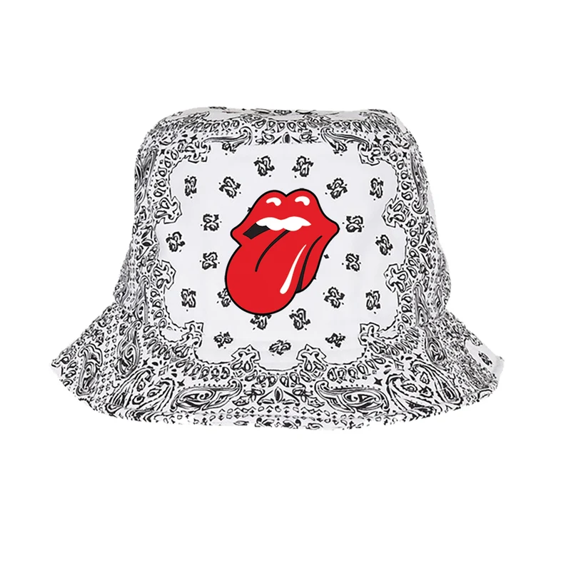 BOB bandana blanc rolling stones