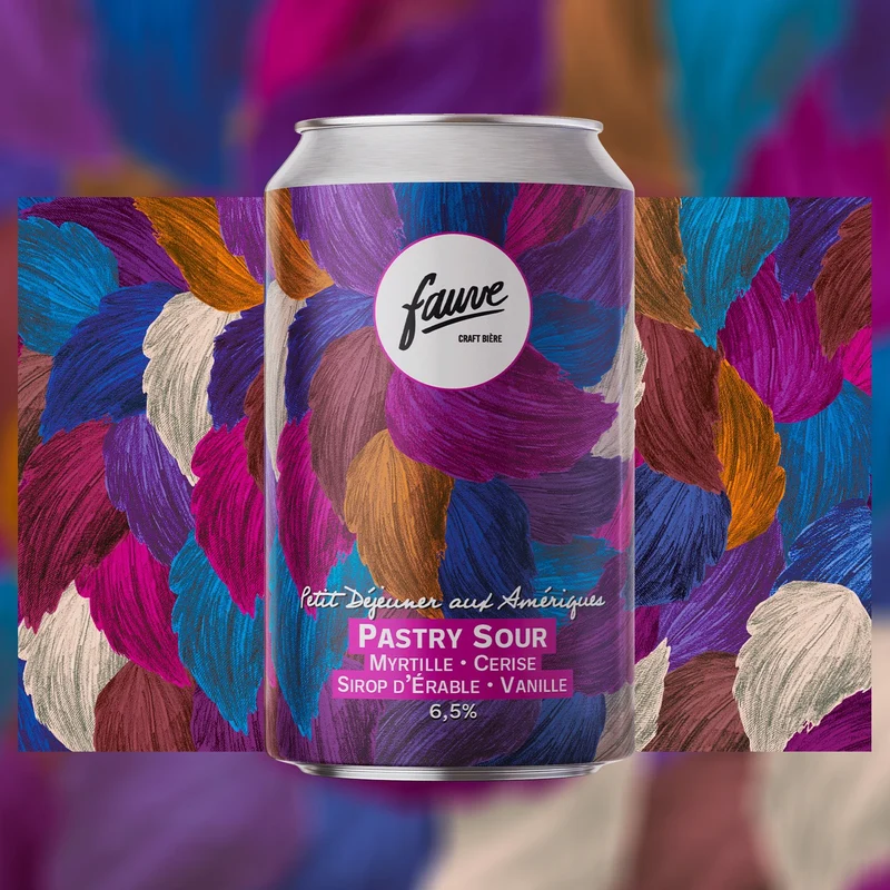 Petit Déjeuner aux Amériques - Pastry Sour Myrtille, Cerise, Sureau, Sirop D'érable, Vanille - 33cL