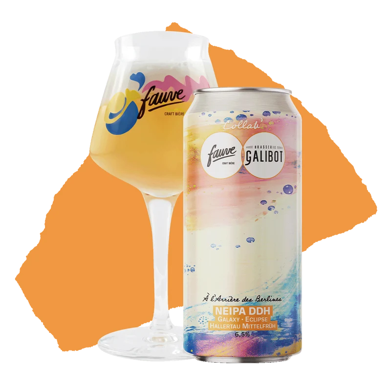 À l'Arrière des Berlines - New England IPA DDH Galaxy, Éclipse, Hallertau Mittelfrüh (Mash Hopping) - Collab' Galibot X Fauve - 44cL