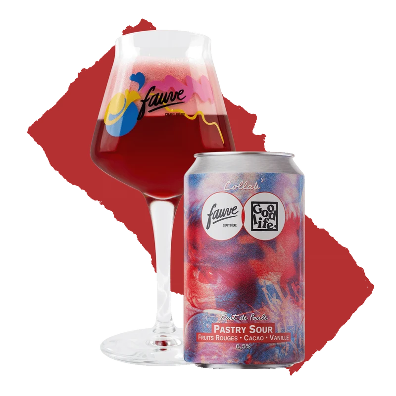 Lait de Poule - Pastry Sour Fruits Rouges, Cacao, Vanille - Collab’ Good Life x Fauve - 33cL