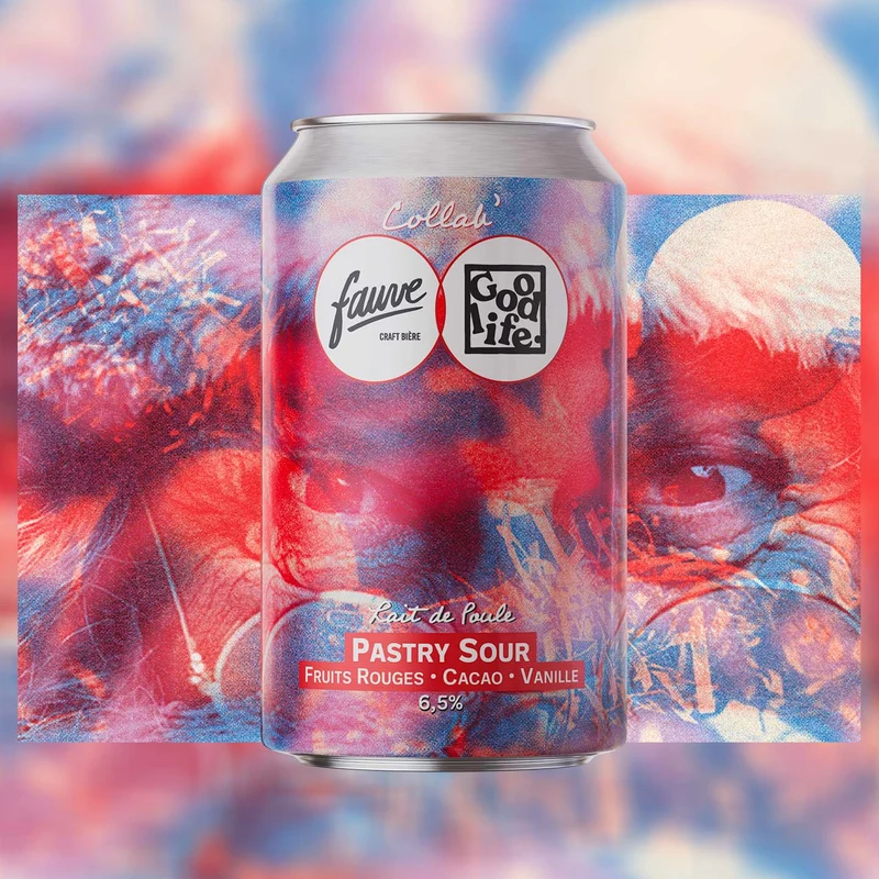 Lait de Poule - Pastry Sour Fruits Rouges, Cacao, Vanille - Collab’ Good Life x Fauve - 33cL