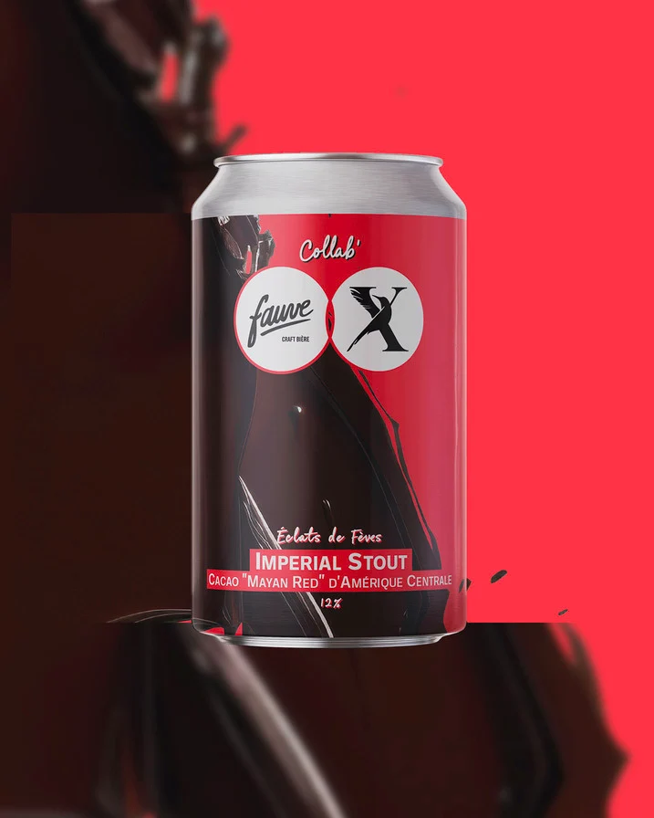 Éclats de Fèves - Imperial Stout Cacao "Mayan Red" d'Amérique Centrale - Collab' Xoco - 33cL