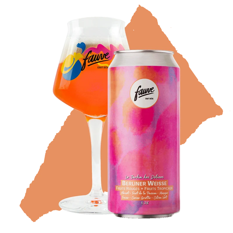 Le Jardin des Délices - Berliner Weisse Fruits Rouges & Fruits Tropicaux - 44cL