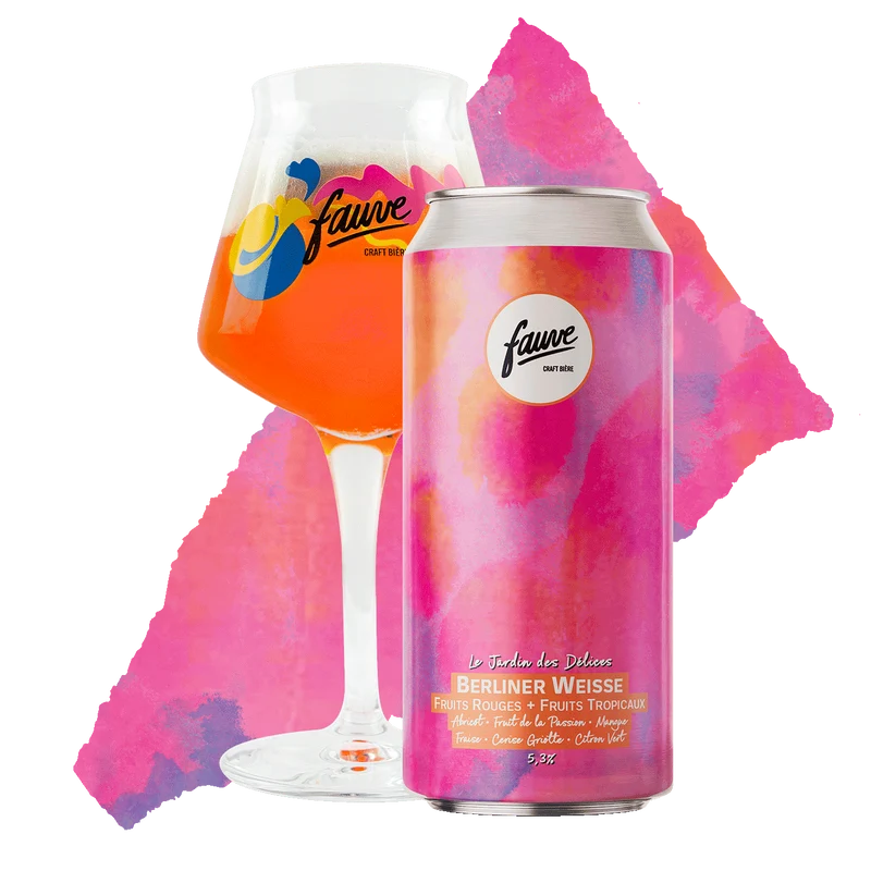 Le Jardin des Délices - Berliner Weisse Fruits Rouges & Fruits Tropicaux - 44cL
