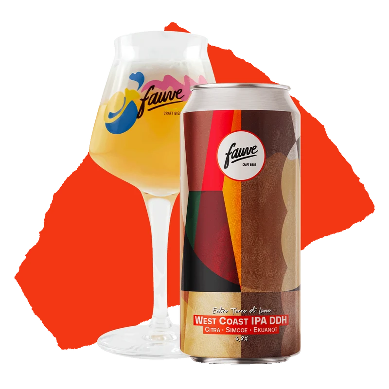 Entre Terre et Lune - West Coast IPA DDH Citra, Simcoe, Ekuanot - 44cL