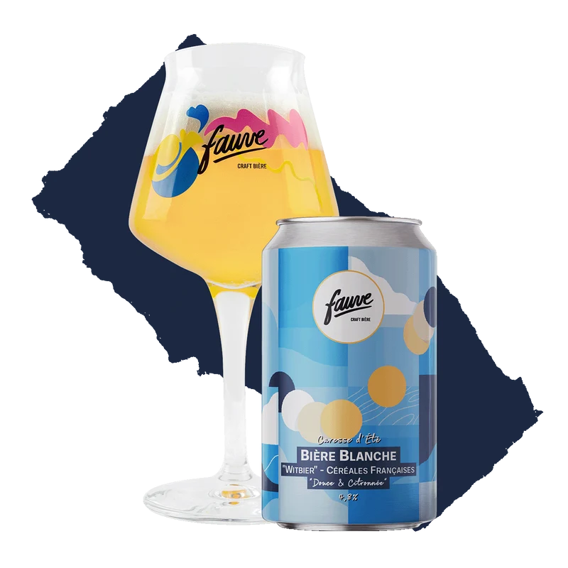 Caresse d’Été - Bière Blanche - “Witbier” aux Ingrédients Français - 33cL