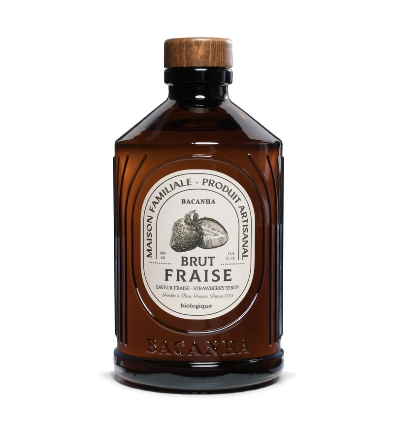 Sirop de Fraise Brut Biologique - Bacanha