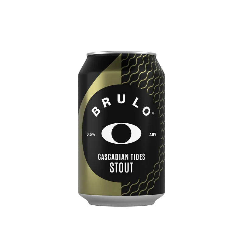 Bière Brulo Cascadian Tides Stout sans alcool 0.5%