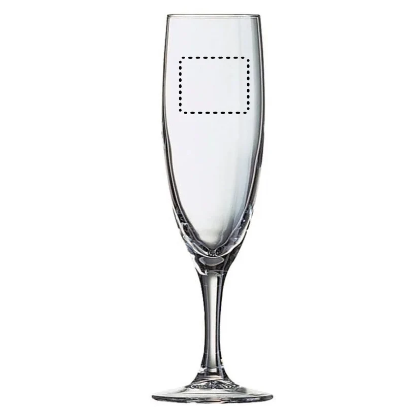 Flute champagne gravée avec votre texte ou logo
