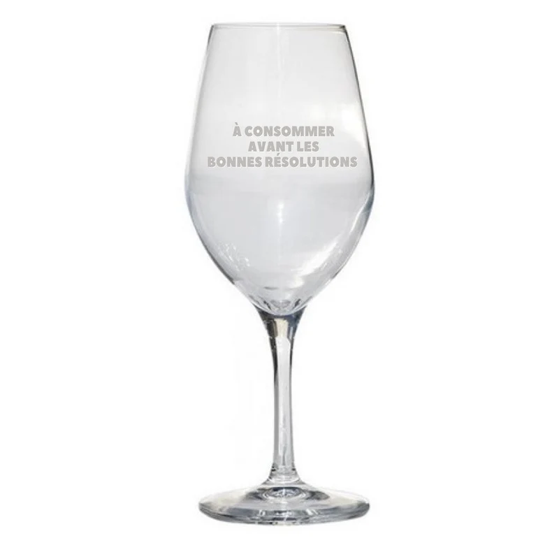 Verre à vin d'annonce du parrain 100% personnalisée (texte, logo, image)