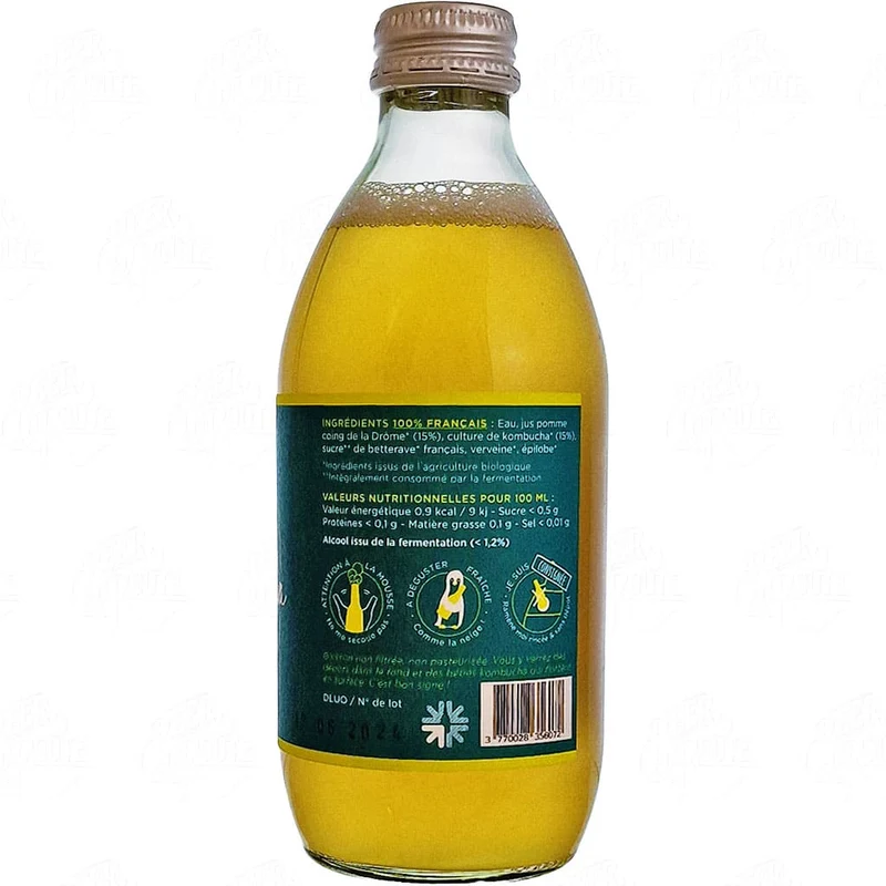 Kombucha Pomme Coing Verveine