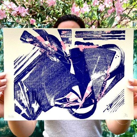 Sérigraphie - Format A4- Helline Durand