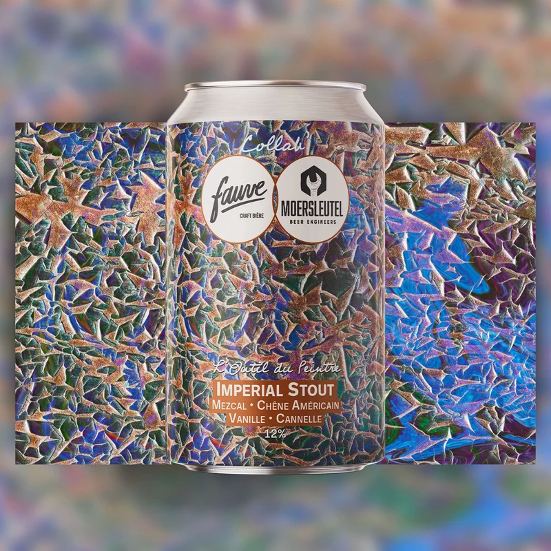 L’Outil du Peintre - Imperial Stout Mezcal, Chêne Américain, Vanille, Cannelle - Collab’ Fauve x Moersleutel - 33cL