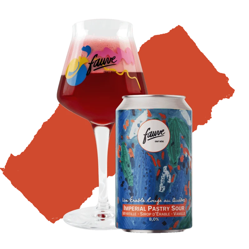 Un Érable Rouge au Québec - Imperial Pastry Sour Myrtille, Sirop d’Érable, Vanille - 33cL