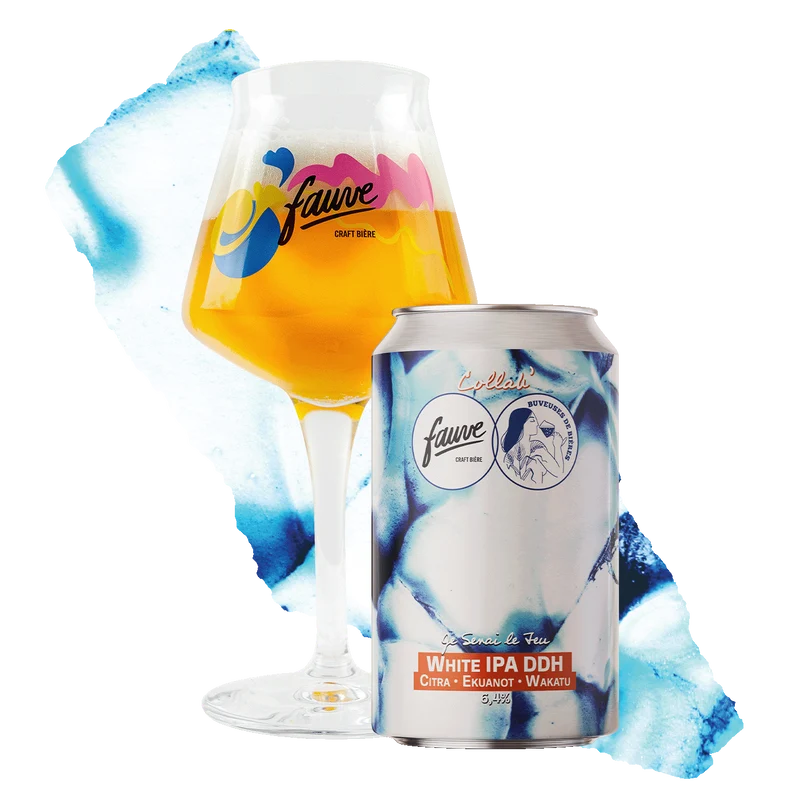 Je Serai Le Feu - White IPA DDH Citra, Ekuanot, Wakatu – Collab' "Les Buveuses de Bières" - 33cl
