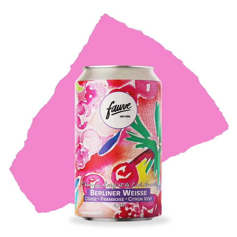 L'horizon Rouge et le Ciel Assorti - Berliner Weisse Cerise Framboise Citron Vert 33cL