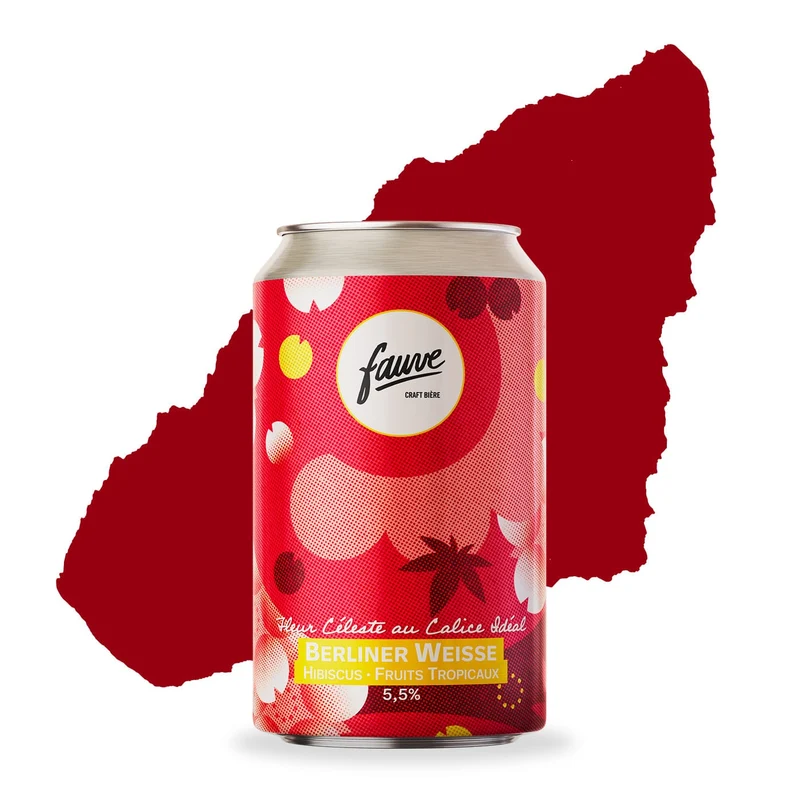 Fleur Céleste au Calice Idéal - Berliner Weisse Hibiscus Fruits Tropicaux 33cL