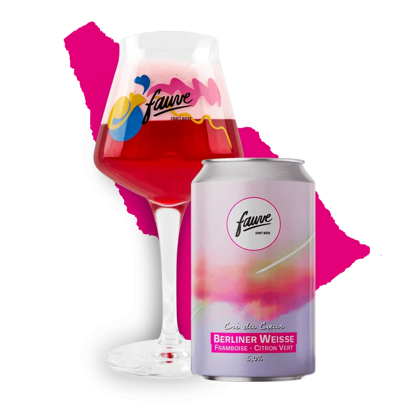 Cri du Cœur - Berliner Weisse Framboise Citron Vert - 33cL