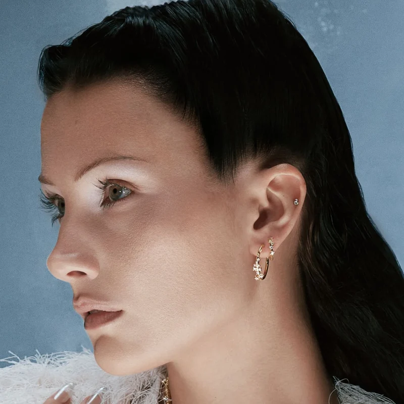 Mini créoles Nébuleuse bijoux (unité) - Arctique